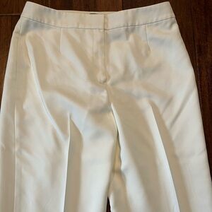 KASPER SEPARATES LADIES’ PURE WHITE LINED DRESS PANTS. SIZE 6